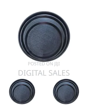 Pack of 3 Deep Round Restaurant Cafe Hotel Kitchen Plastic Custom Non