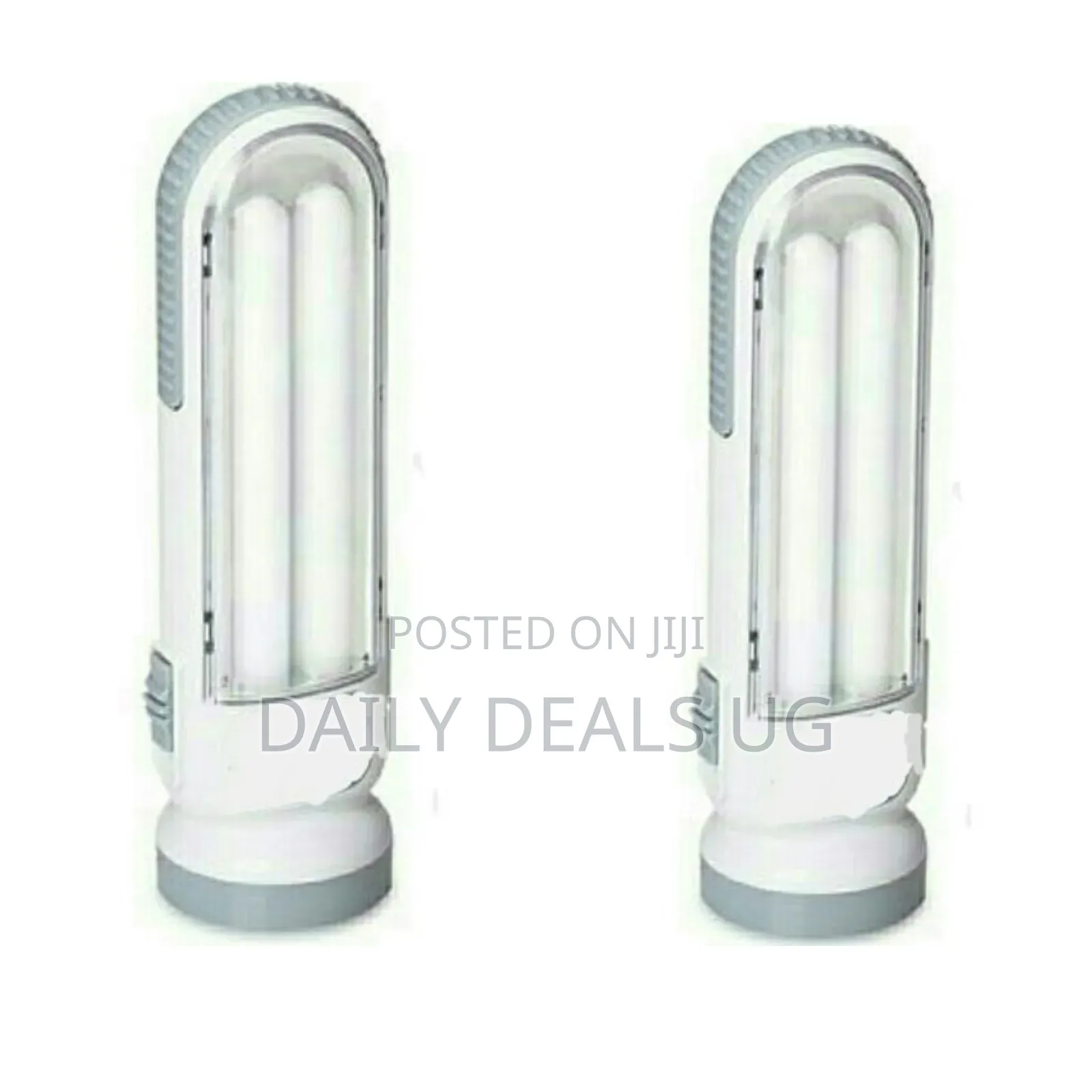 Led Torch With Double Hi-Bright Tube Rechargeable Emergency Lamp Light