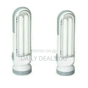 Led Torch With Double Hi-Bright Tube Rechargeable Emergency Lamp Light