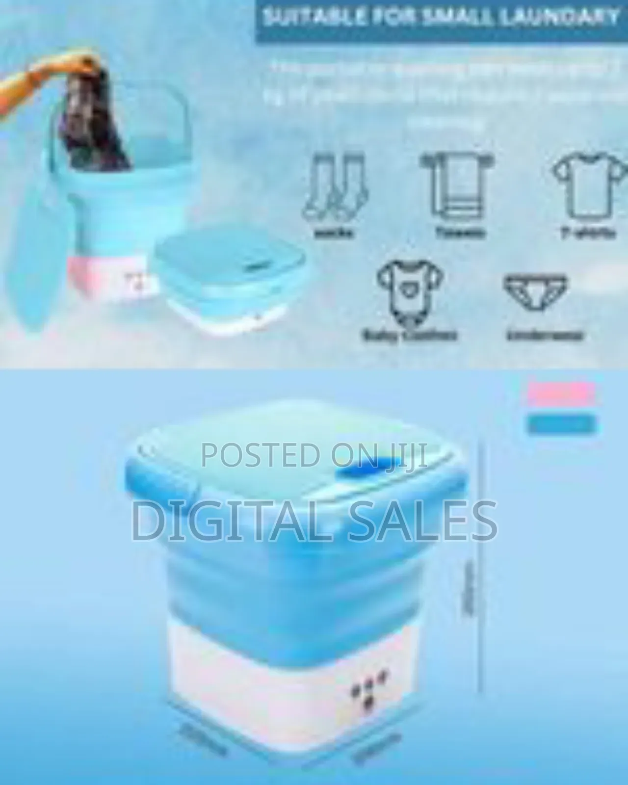 Portable Foldable Camping Mini Washing Machine