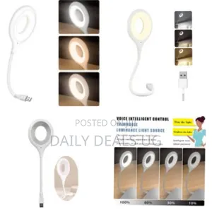 Usb Smart Voice Control Led Table Lamp For Bedroom Living Room Office