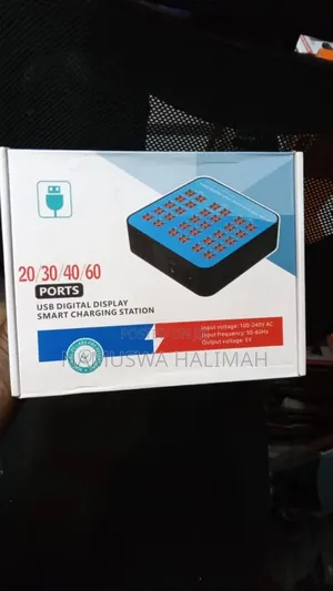 Multi-port Usb Digital Display Smart Charging Station.