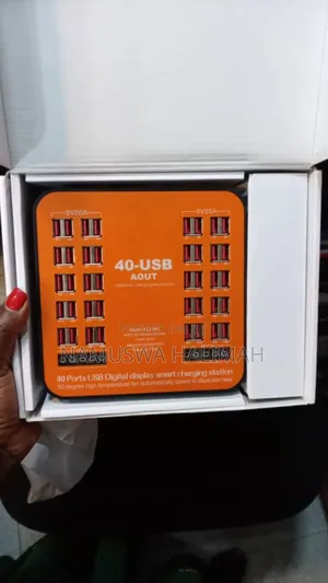 Multi-port Usb Digital Display Smart Charging Station.