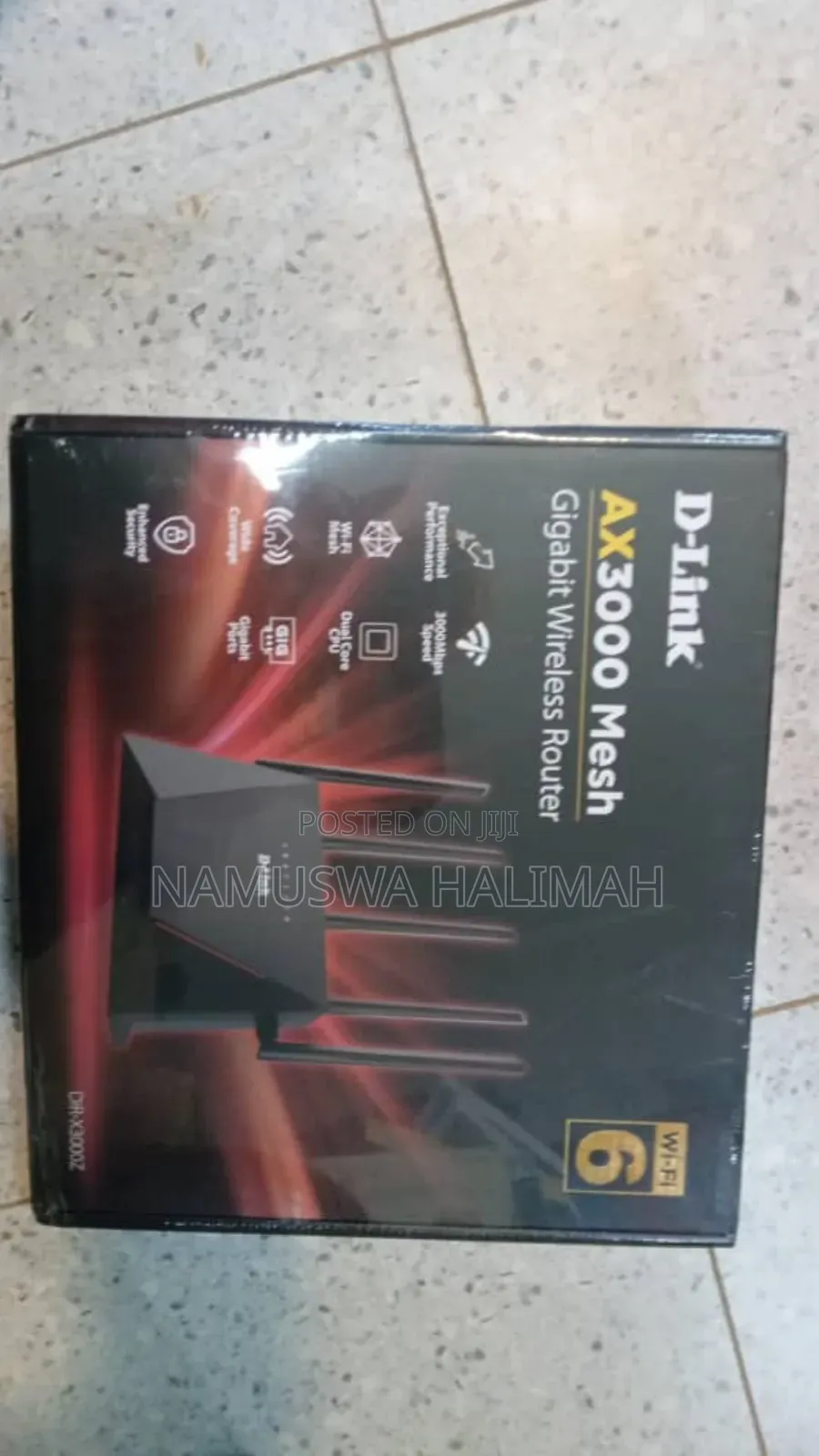 D-Link Ax3000 Mesh Gigabit Wireless Router.