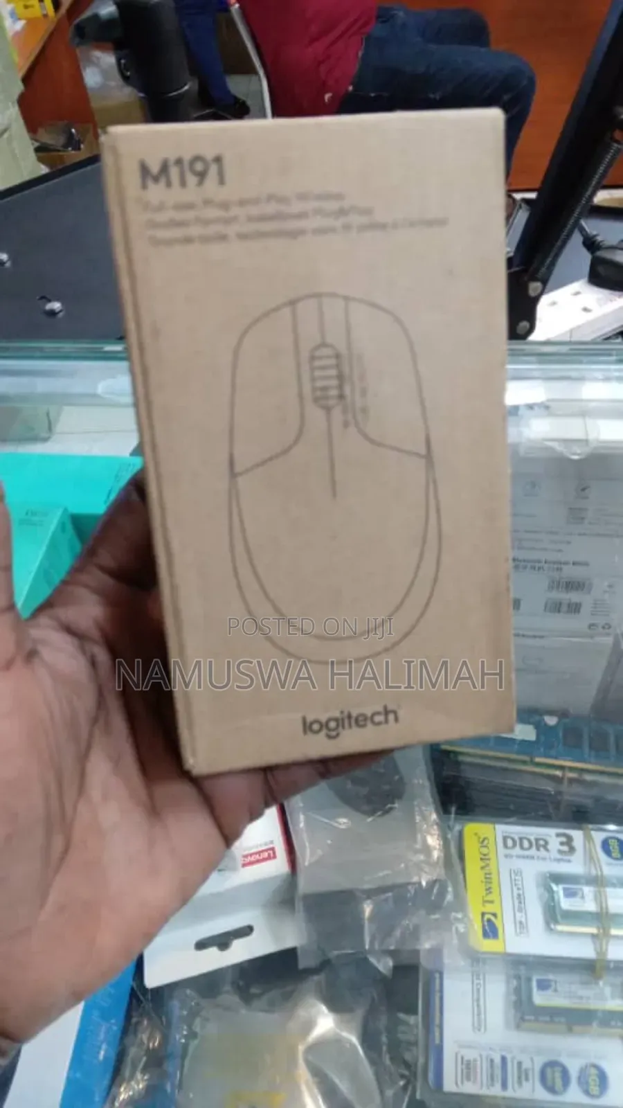 Logitech M191 Wireless Mouse.