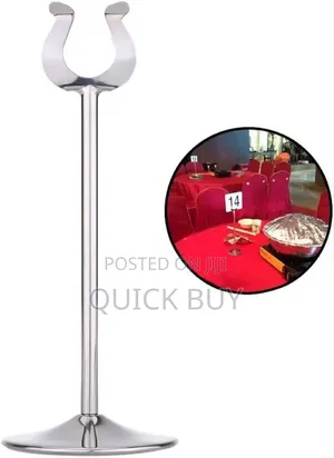 Stainless Steel Table Number Stand