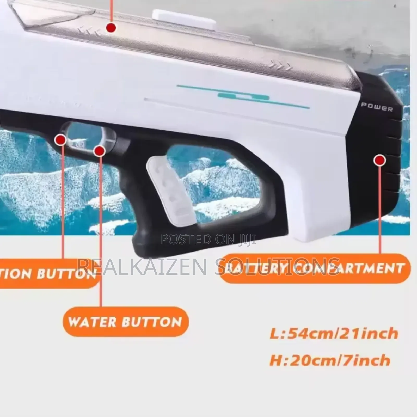 Cheetah Automatic Electric 12meters Long Range Water Gun