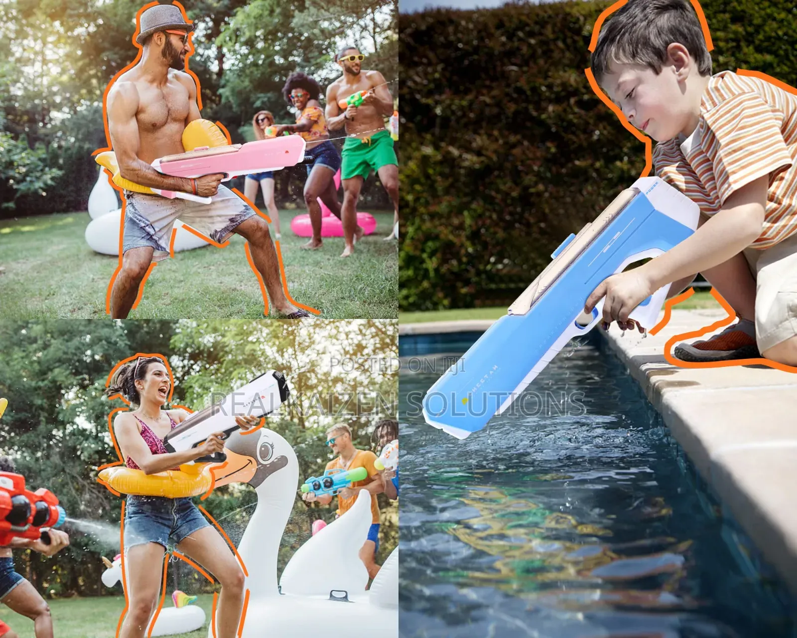 Cheetah Automatic Electric 12meters Long Range Water Gun