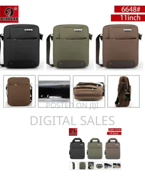 Denggao 1 Piece of 11 Inch Small Canvas Messenger Bag for Men Medium