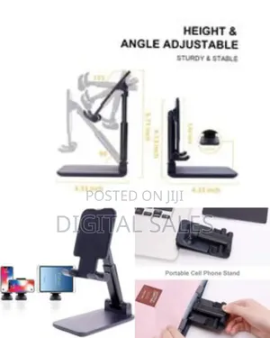 Phone Stand for Desk, Foldable Portable Cell Phone Holder Stand