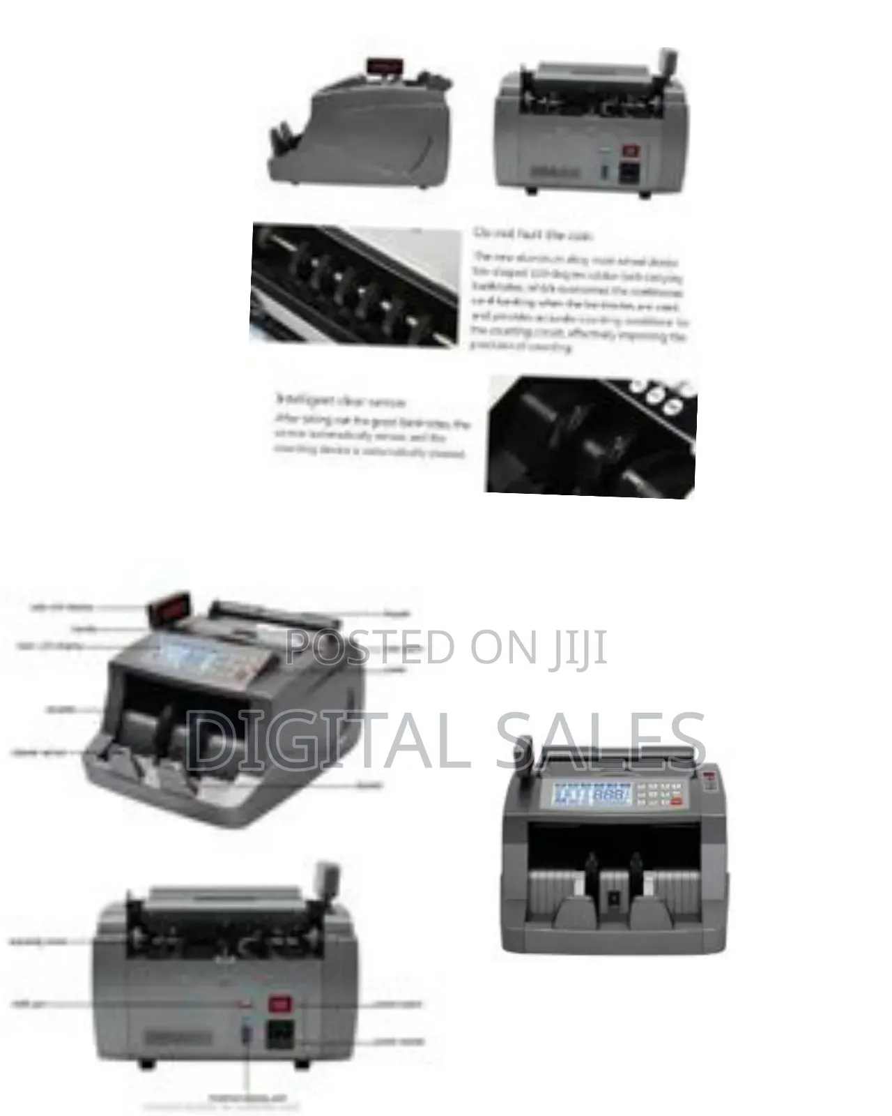 Banknote Intelligent Bill Counter Machine Money Counting Machine