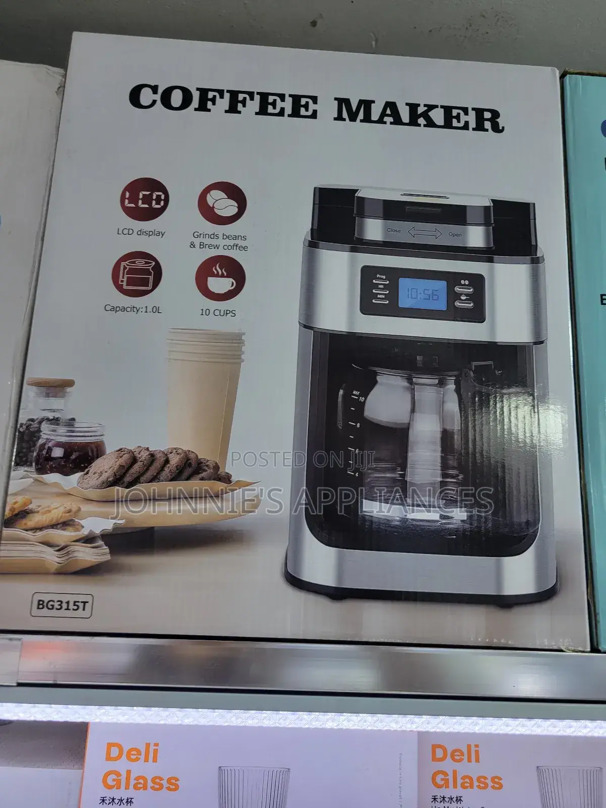 Bg315t Coffee Maker With Built-in Grinder – 1.0l, 10 Cups