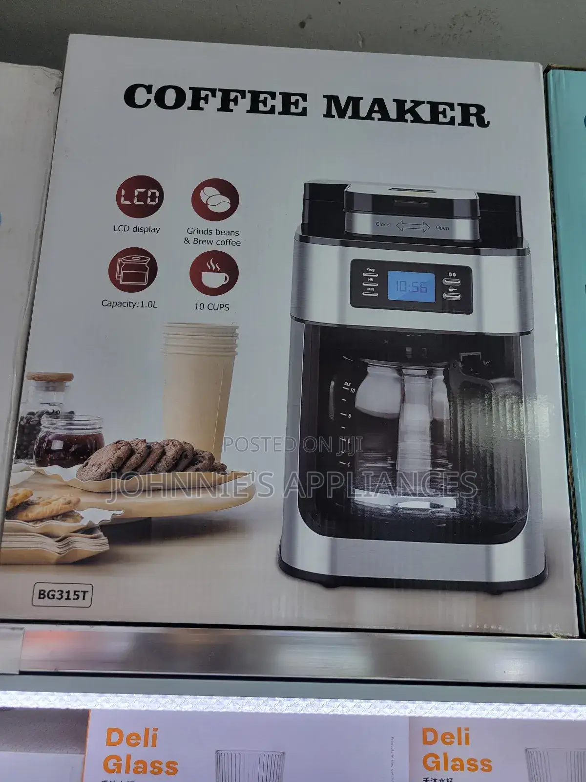 Bg315t Coffee Maker With Built-in Grinder – 1.0l, 10 Cups
