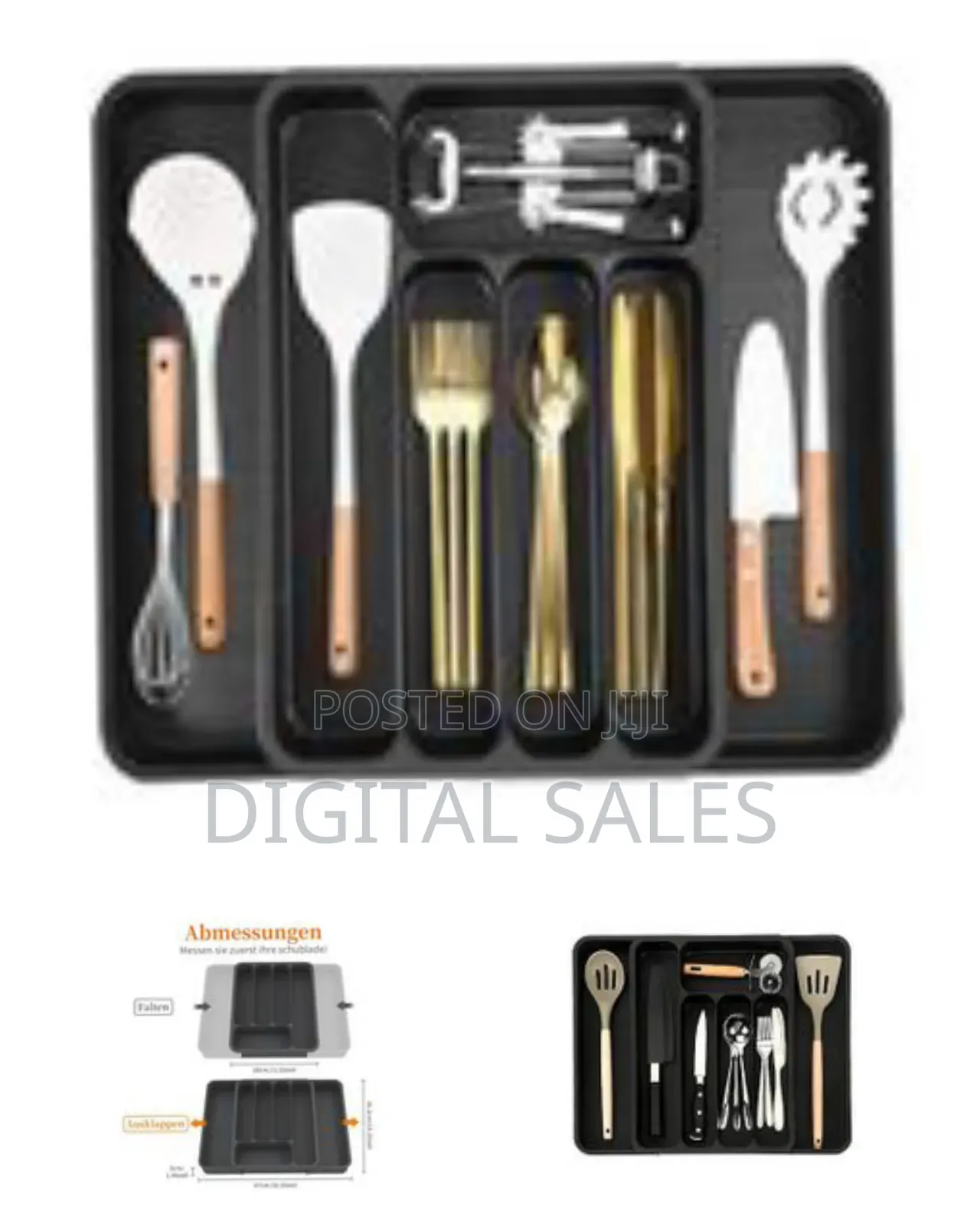 Cutlery Drawer Divider, Expandable Utensil Drawer Organiser Large