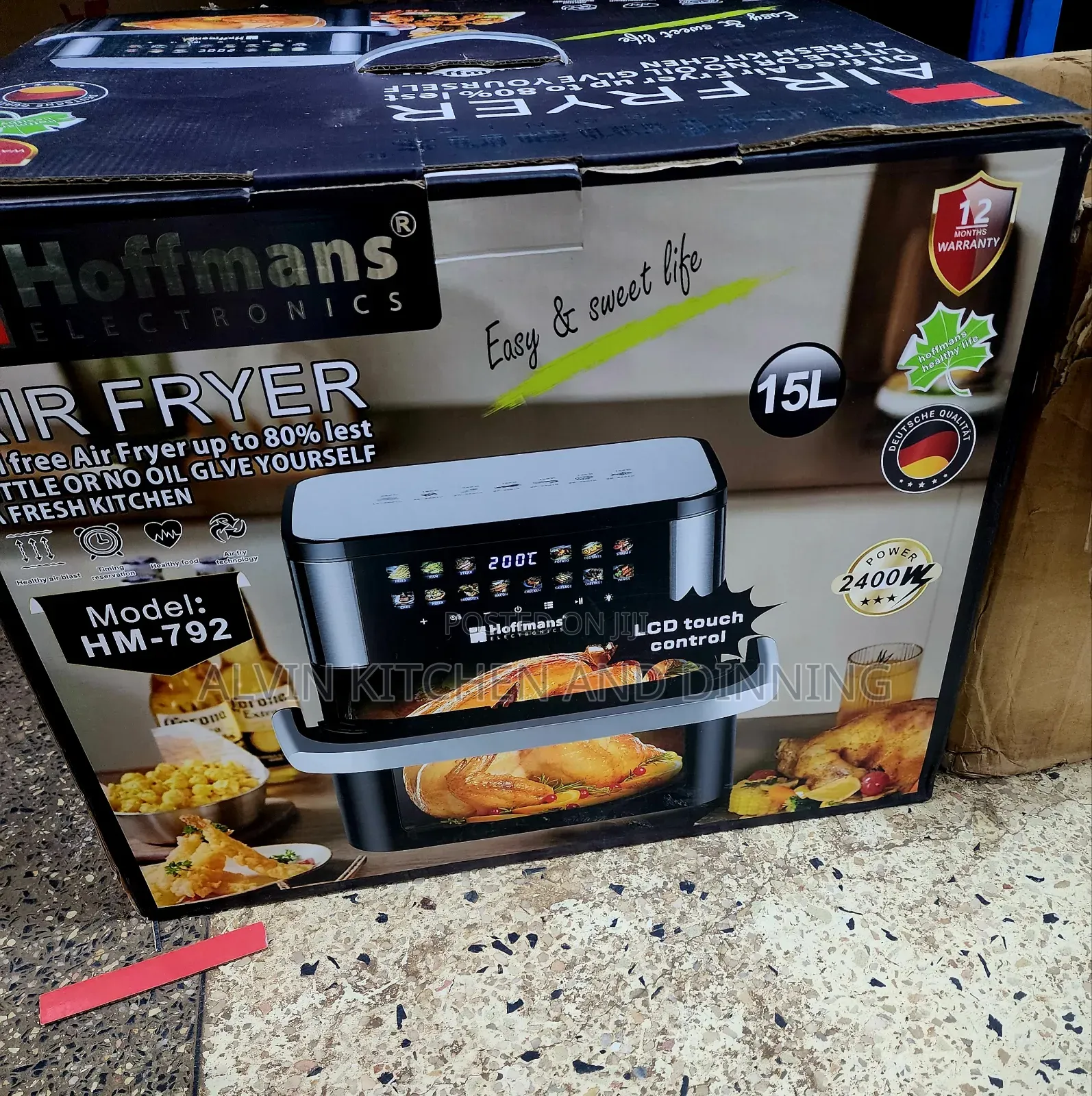 Air Fryer Digital 15l Hoffman