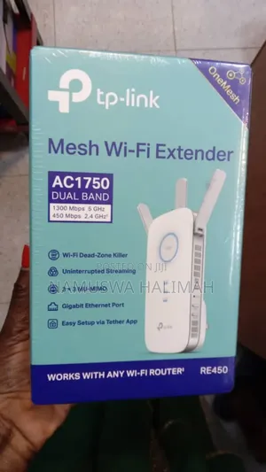 Tp-Link Ac1750 Mesh Wi-Fi Extender, Model Re450.