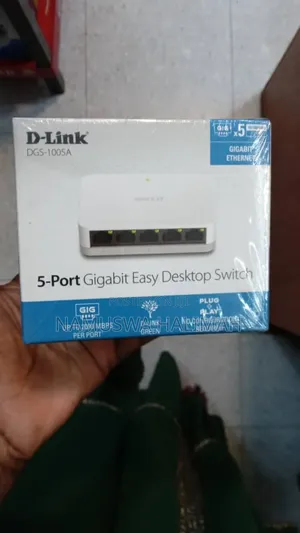 D-Link DGS-1005a 5-Port Gigabit Easy Desktop Switch.