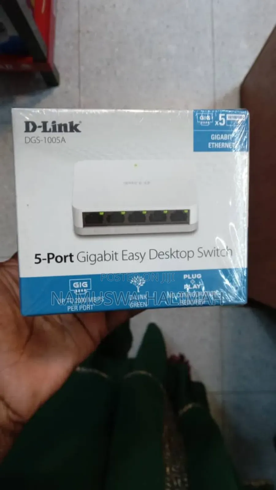 D-Link DGS-1005a 5-Port Gigabit Easy Desktop Switch.