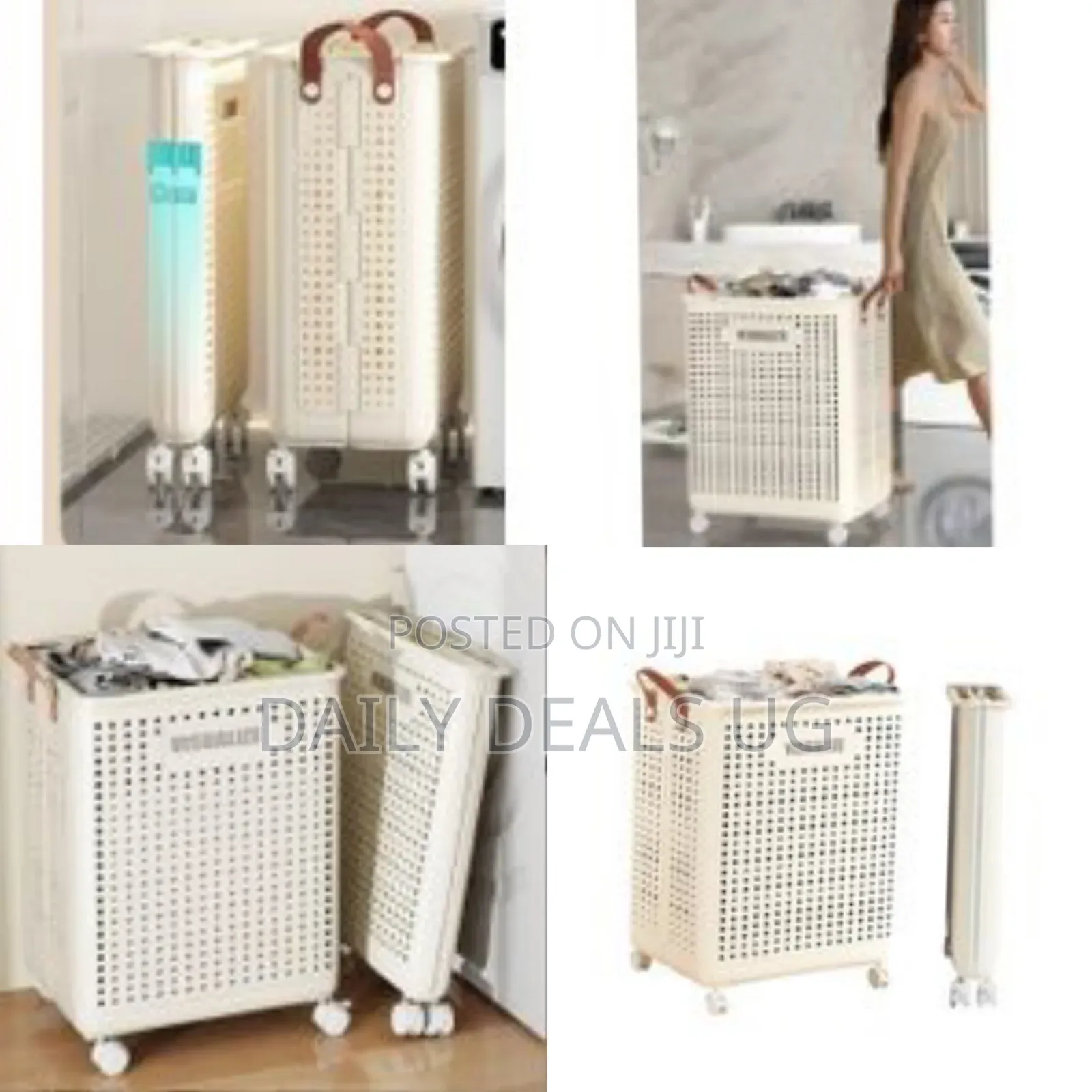 Earwig Laundries Storage Container With Wheels Dirty Clothes Hamper