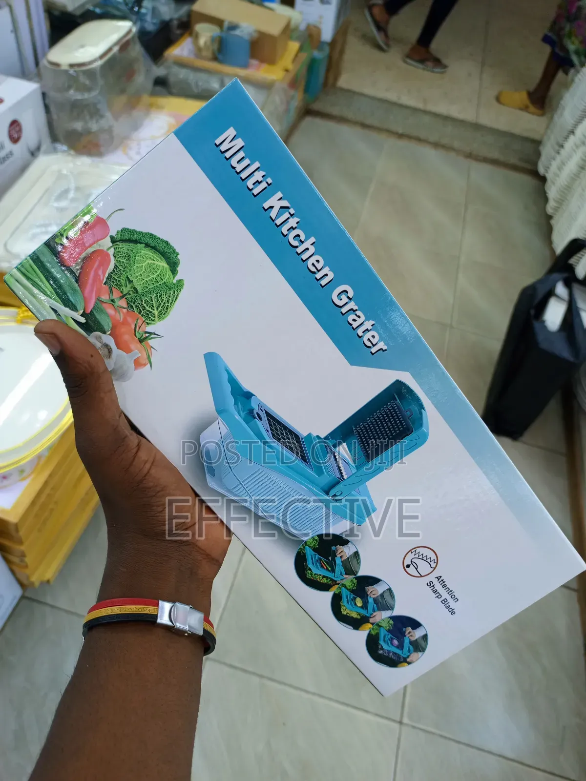 Multi-Functional Kitchen Grater and Vegetable Chopper.