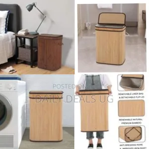Laundry Hamper With Lid 72l Bamboo Laundry Basket With Removable Liner