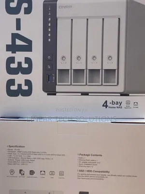 Qnap Ts-433 4-Bay Network Attached Storage (Nas) Device