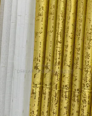 Mastered Yellow Curtain Fabric