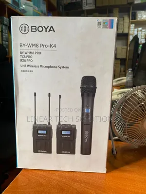 Boya by-Wm8 Pro- Uhf Dual-Channel Wireless Microphone System.