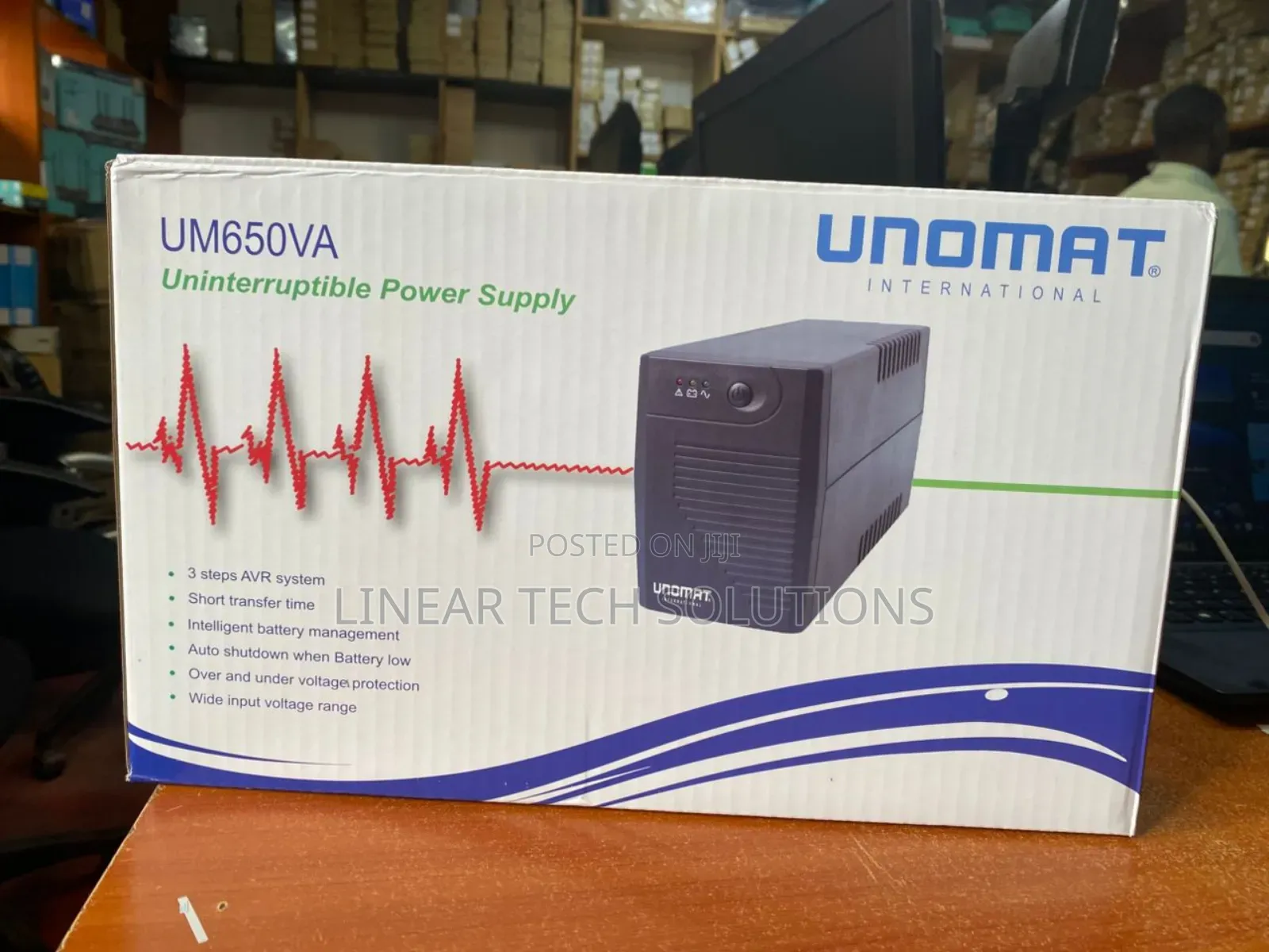 Unomat Um650va Uninterruptible Power Supply (Ups).