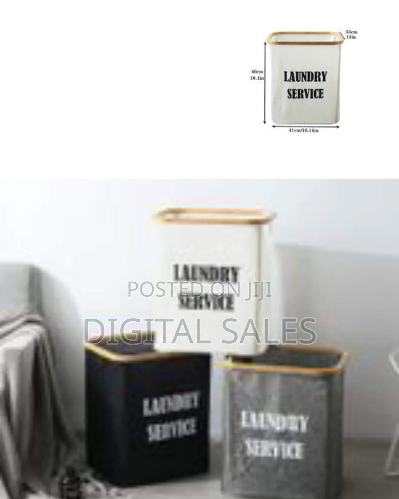 1 Piece Large Foldable Sturdy Bamboo Laundry Hamper,Laundry Basket