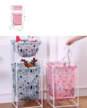 Laundry Hamper Cloth Storage Baskets With Compartments Laundry Basket