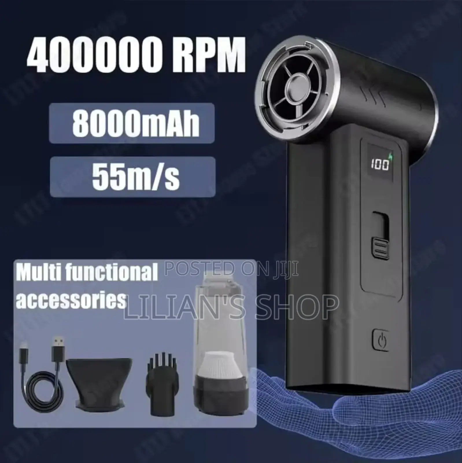 Mini Turbo Rechargeable Dust Remover Fan