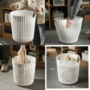 Bathroom Laundry Hamper Storage Clothes Living Room Waste Basket