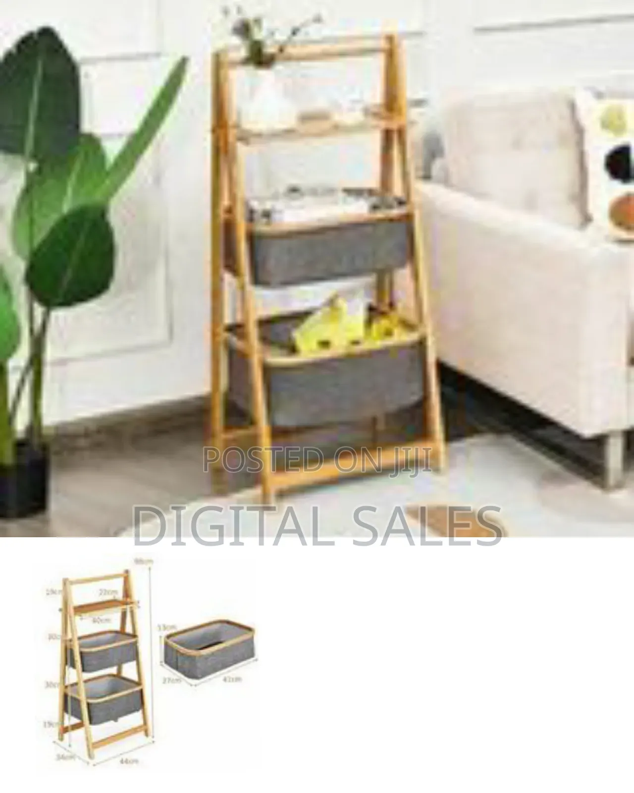Double Layer Bamboo Laundry Hamper,Clothes Storage Basket