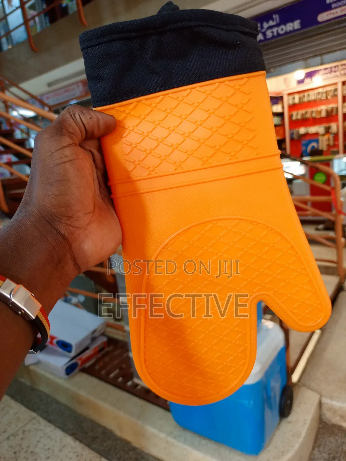 1pc Oven Mitt Durable Heat Resistant Silicone Gloves