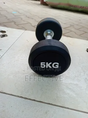 5 Kg Rubber-Coated Dumbbell.