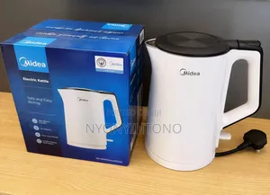 Midea White Double Layer Cordless Electric Water Kettle