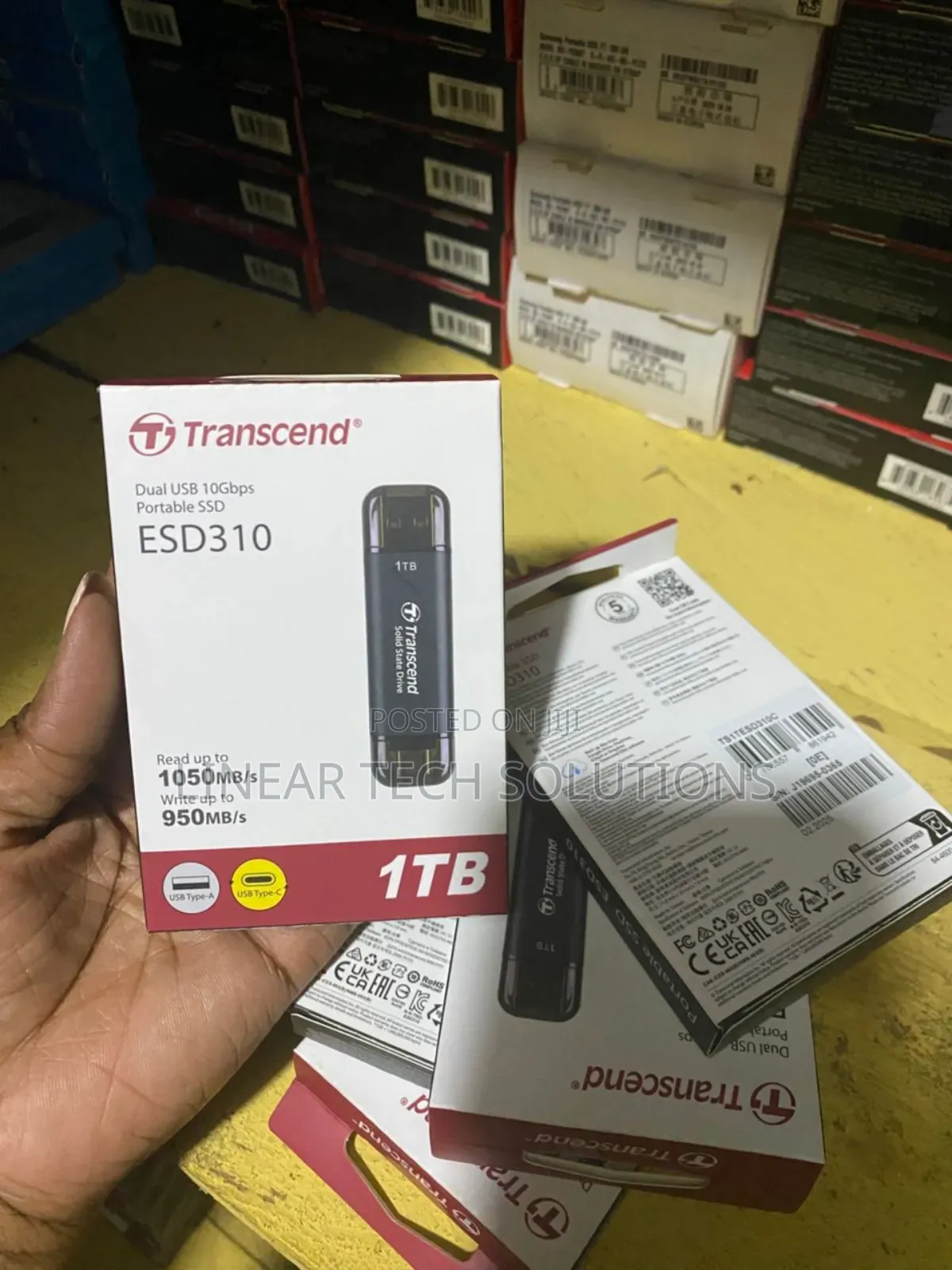 Transcend Esd310,Portable Solid-State Drive (Ssd) With a 1tb Capacity.