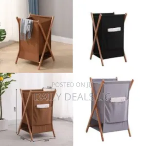 Laundry Basket, Storage Bamboo, Foldable, Laundry Box, Storage