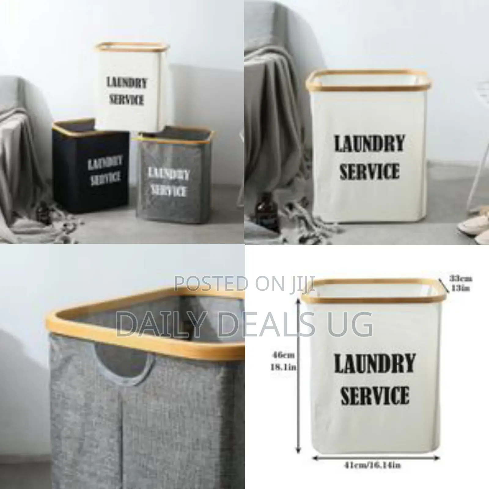 1 Piece Large Foldable Sturdy Bamboo Laundry Hamper,Laundry Basket