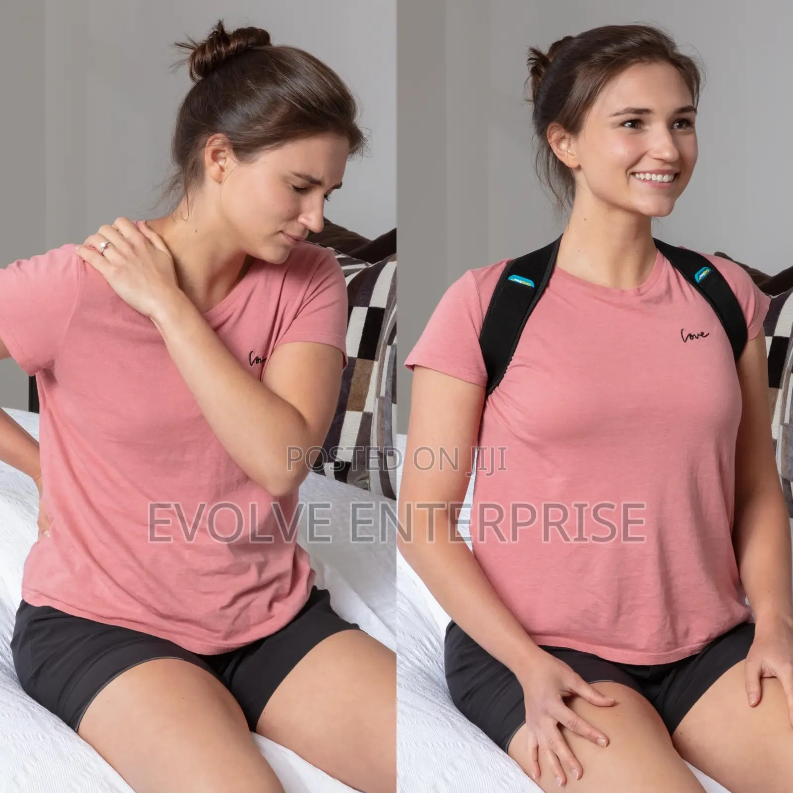 Fully Adjustable Straightener For Mid, Upper Spine Support