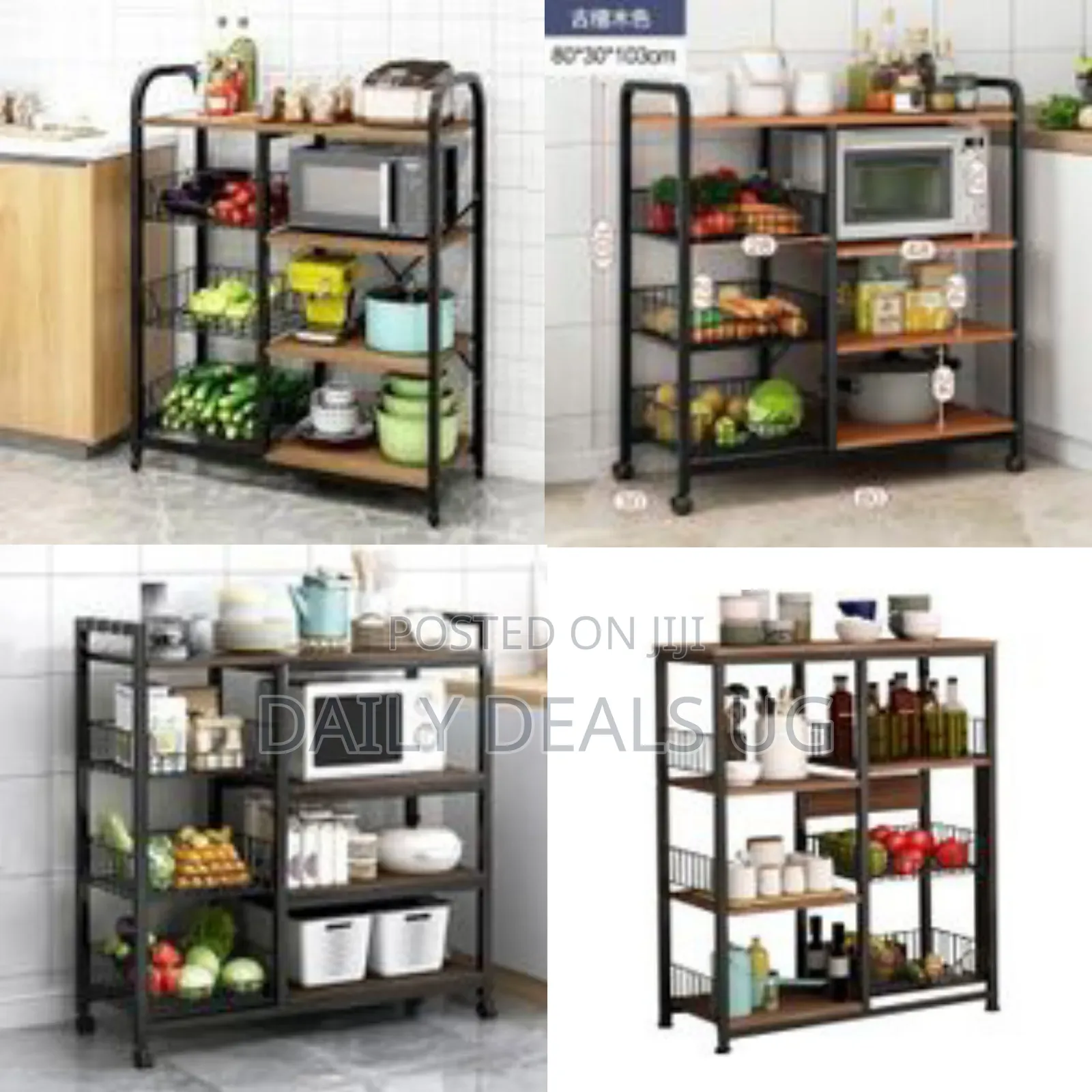 Multi-Layer Kitchen Cabinet Storage Rack Pantry Seasoning Supplies