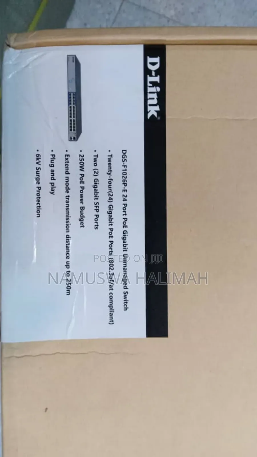 D-Link DGS-F1026p-E 24-Port Poe Gigabit Unmanaged Switch.