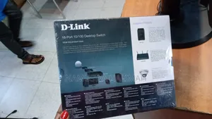 D-Link 16-Port 10/100 Desktop Switch, Model Number Des-1016a