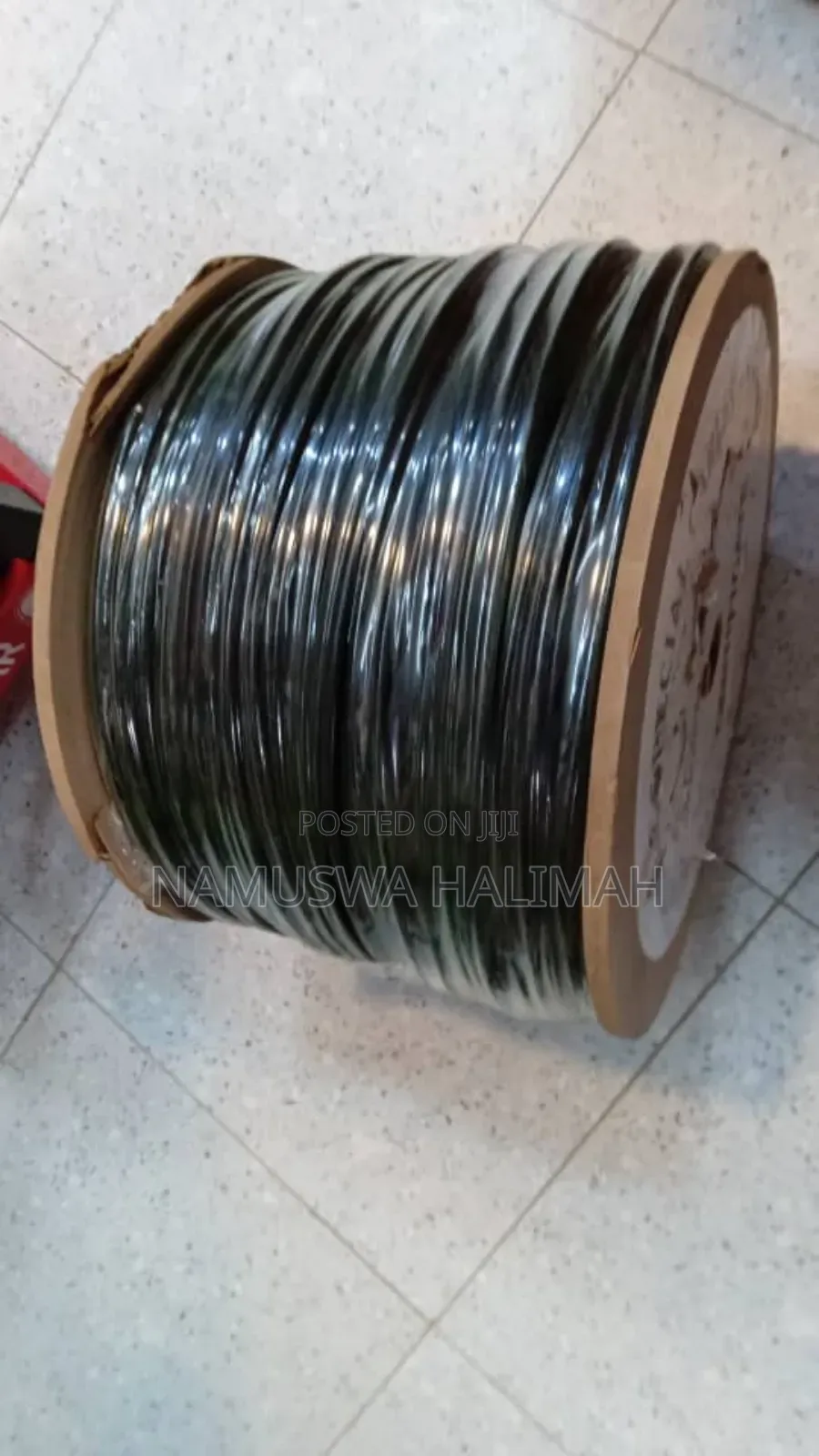 Spool of Rg59 Coaxial Cable With an Integrated Power Cable,