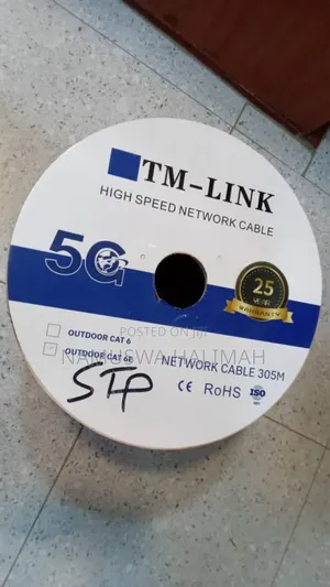 Roll of Tm-Link High-Speed Network Cable.