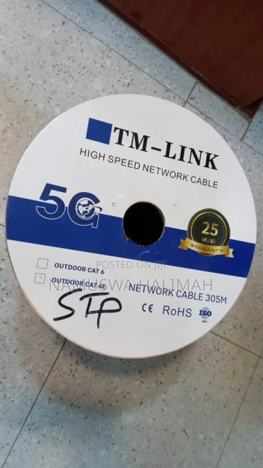 Roll of Tm-Link High-Speed Network Cable.