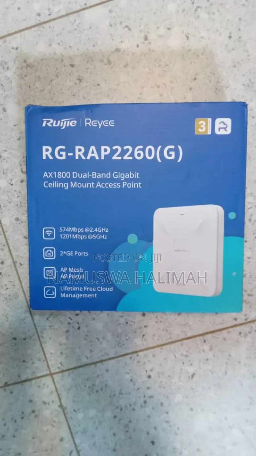 Rg-Rap2260(G) Ax1800 Dual-Band Gigabit Ceiling Mount Access Point.