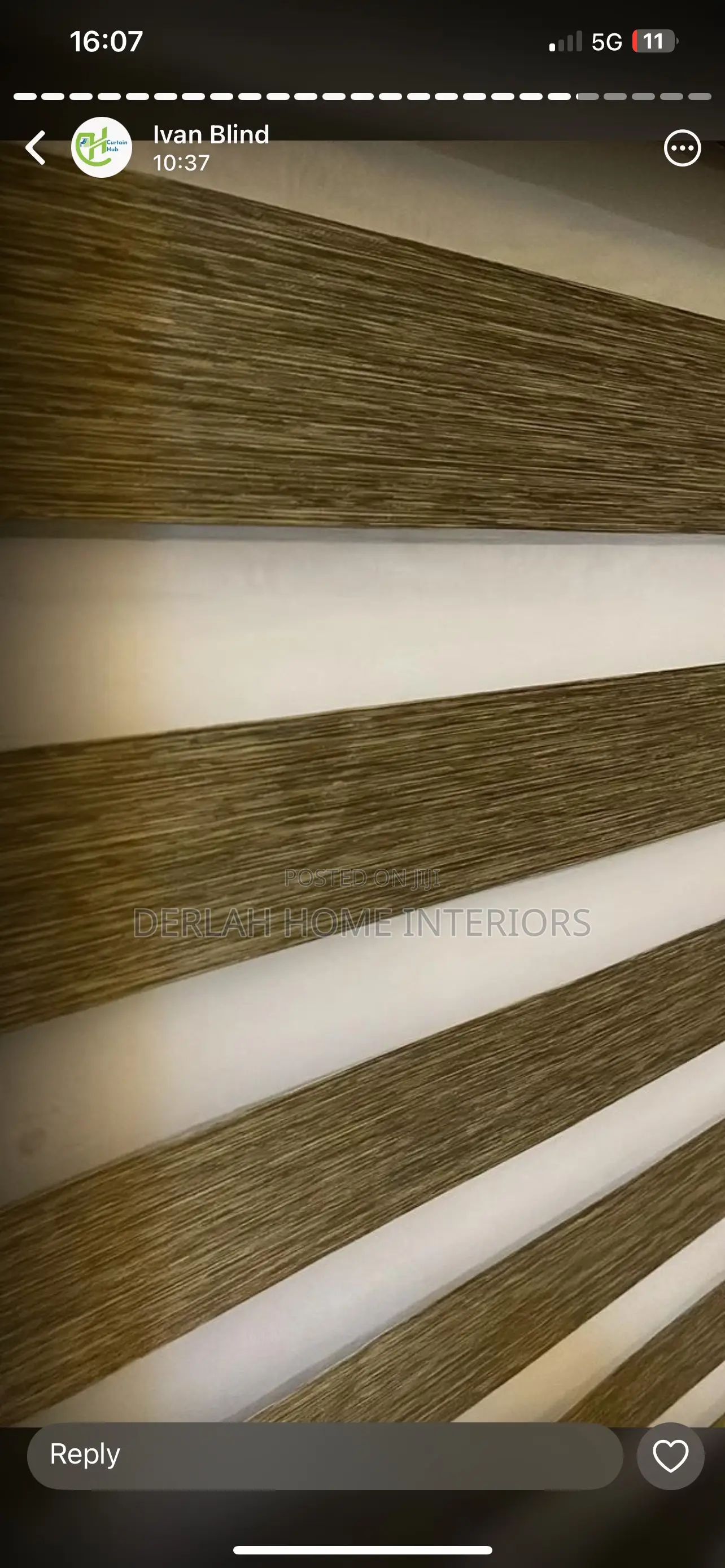 Quality Zebra Blind in Blue and Red Colour