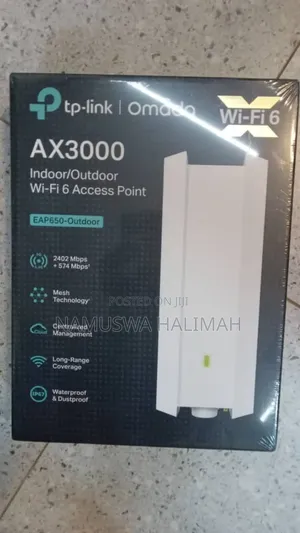 Tp-Link Omadaeap650-Outdoorax3000 Indoor/Outdoor Wi-Fi 6 Access Point.